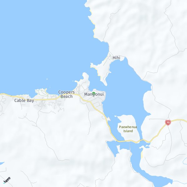 HERE Map of Mangonui, New Zealand